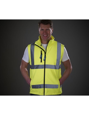 Y-HV006-Hi-Vis Softshell Gilet